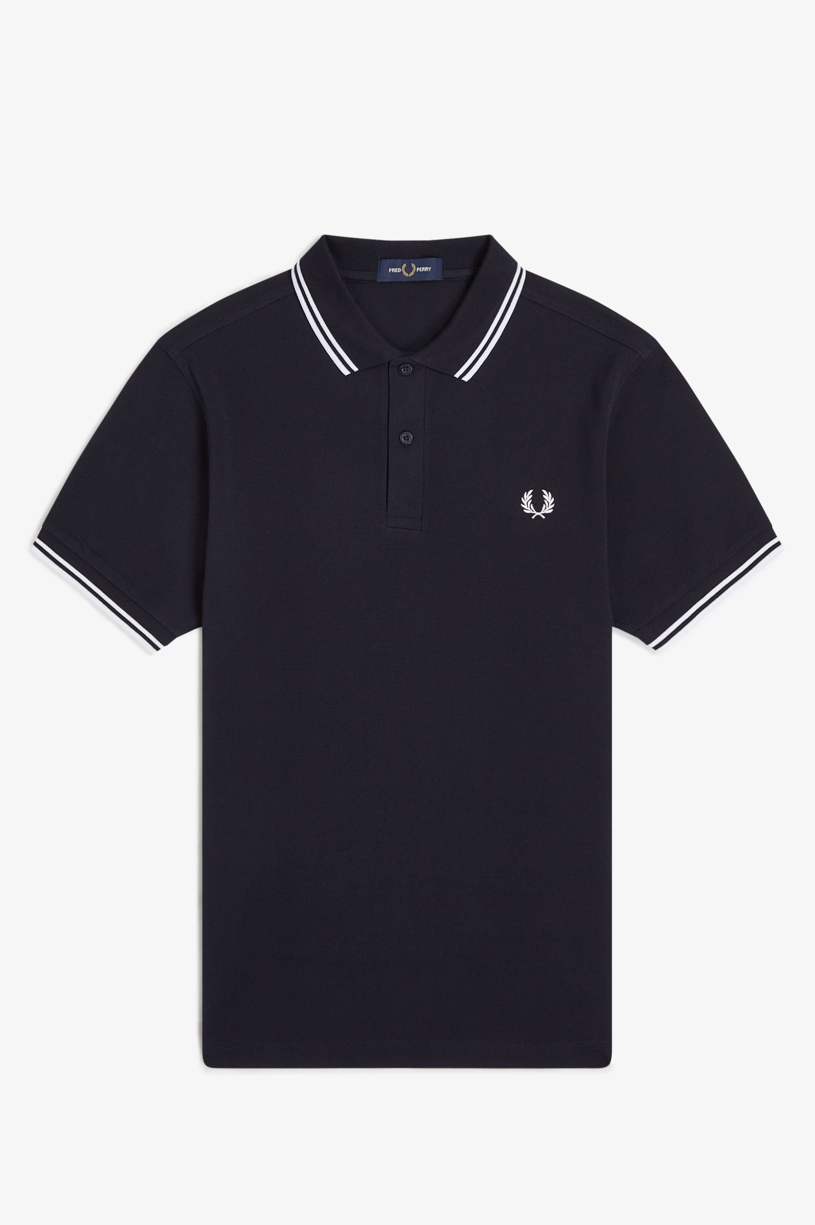 THE SHIRT (Navy Blue / White / White)