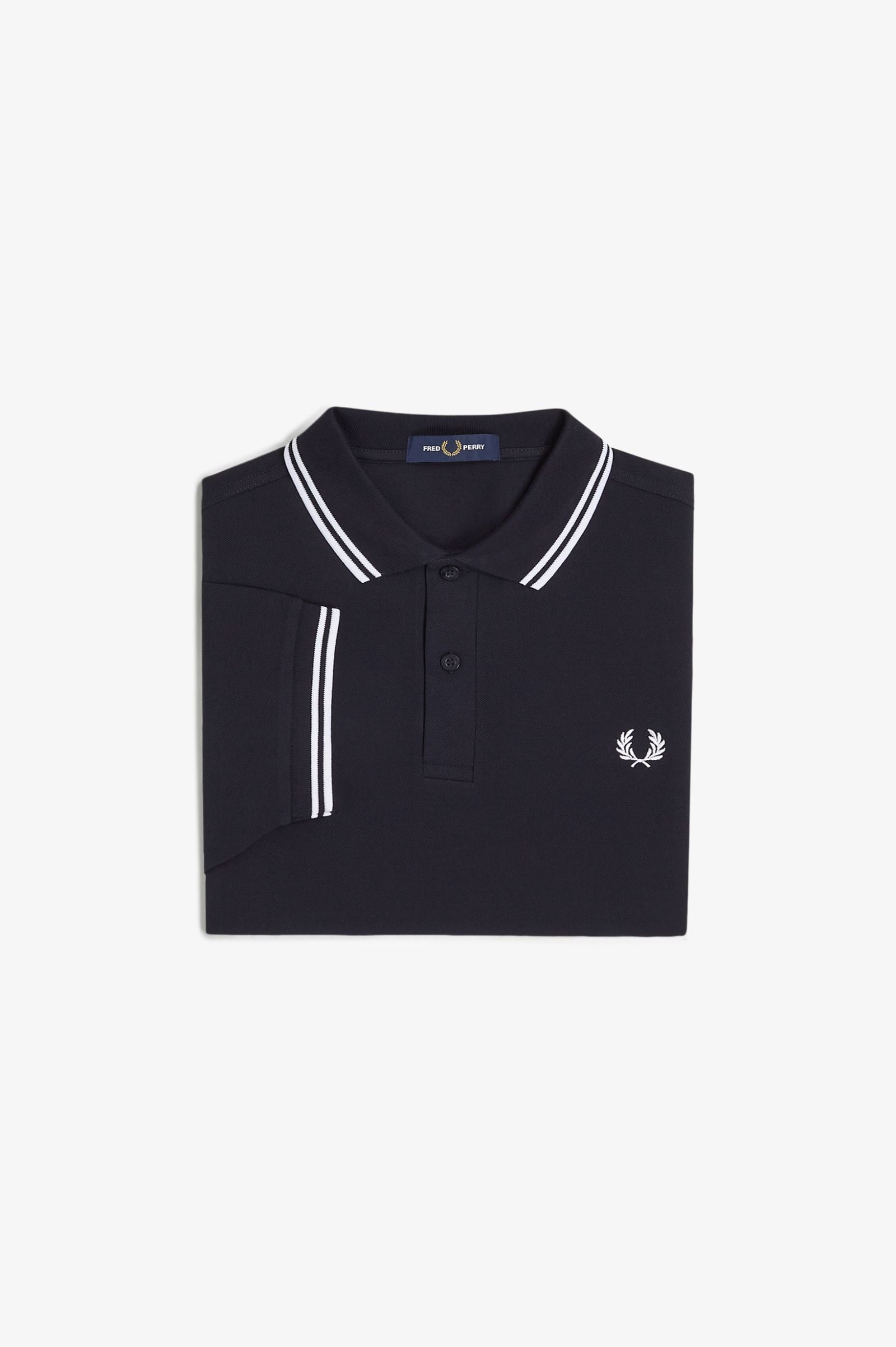 THE SHIRT (Navy Blue / White / White)