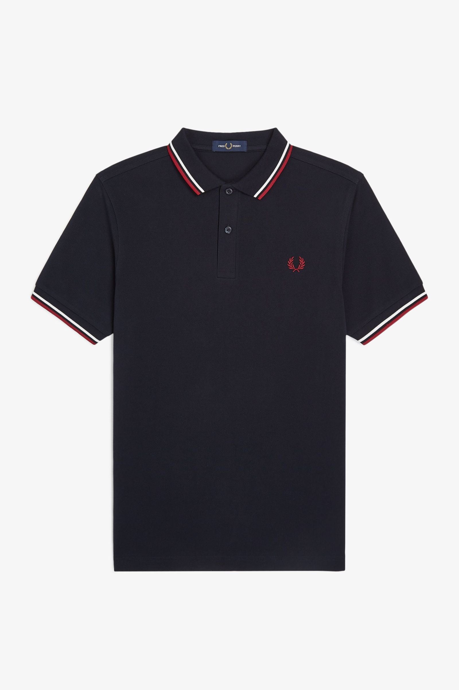 THE SHIRT (Navy Blue / Snow White / Burnt Red)