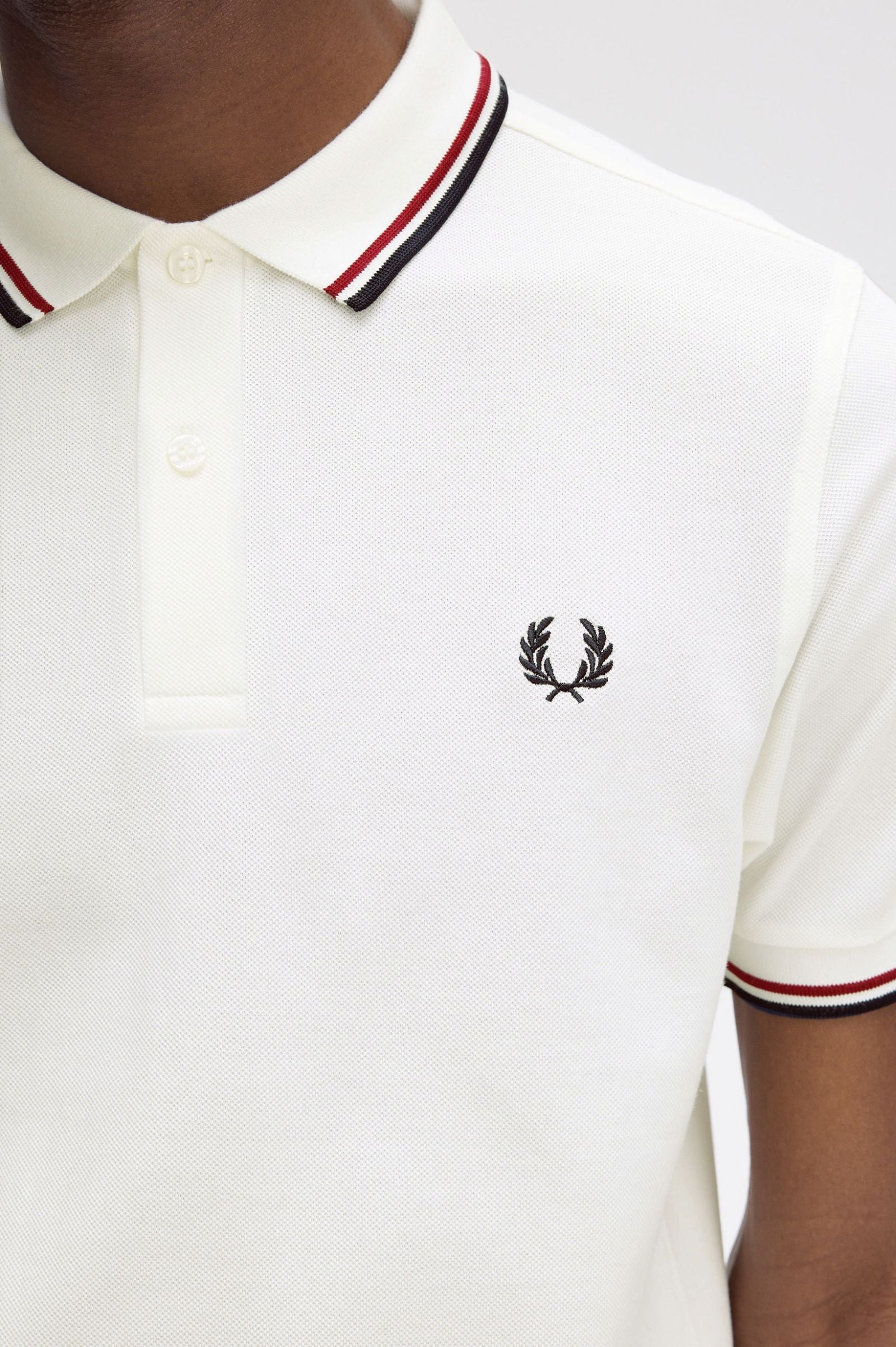 THE SHIRT (Snow White / Burnt Red / Navy Blue)