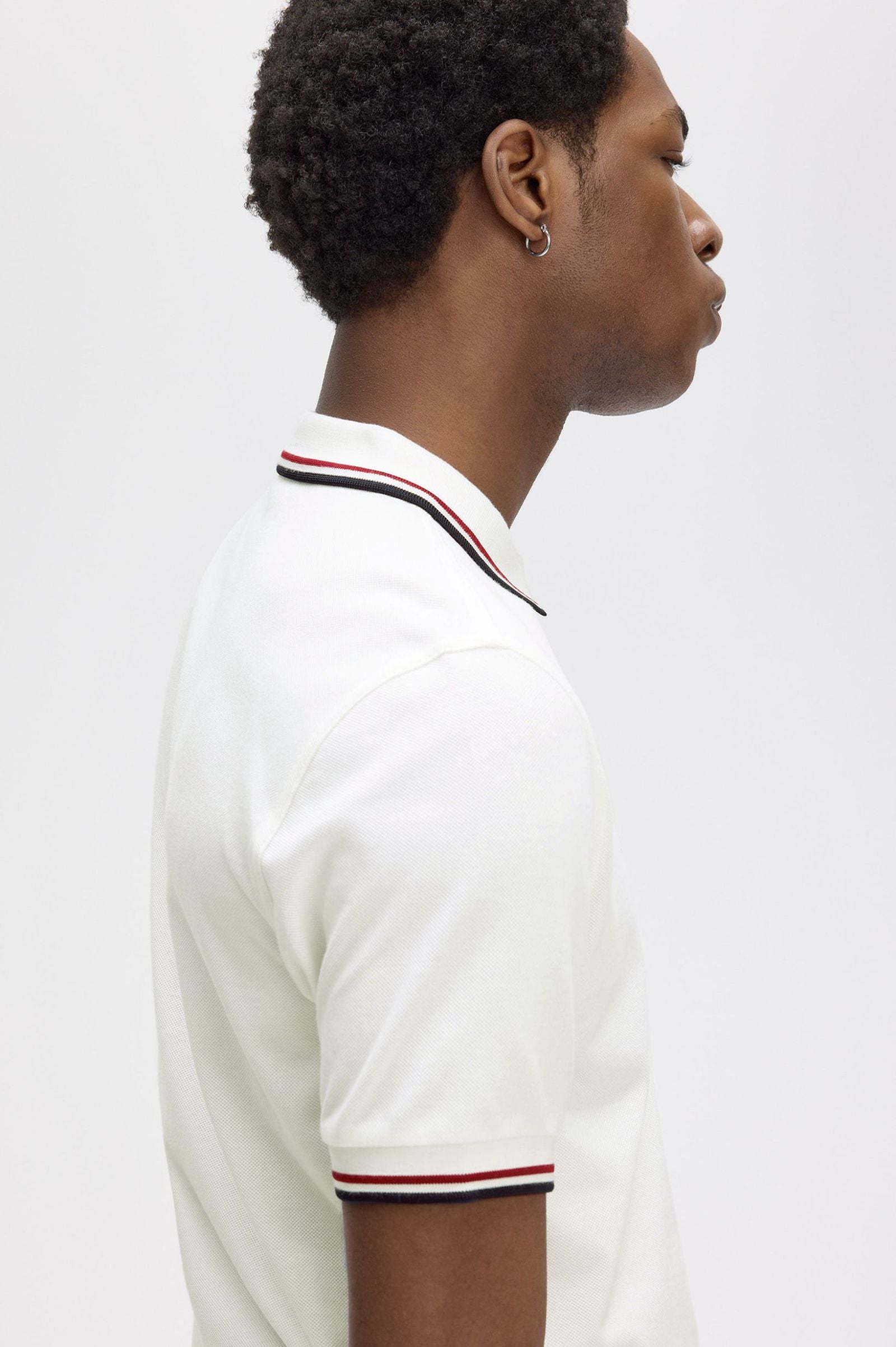THE SHIRT (Snow White / Burnt Red / Navy Blue)