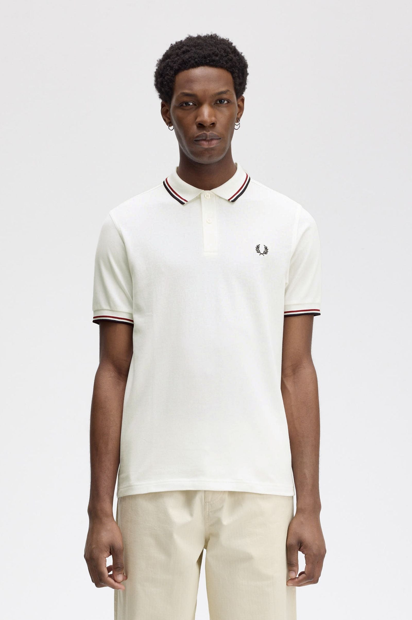 THE SHIRT (Snow White / Burnt Red / Navy Blue)