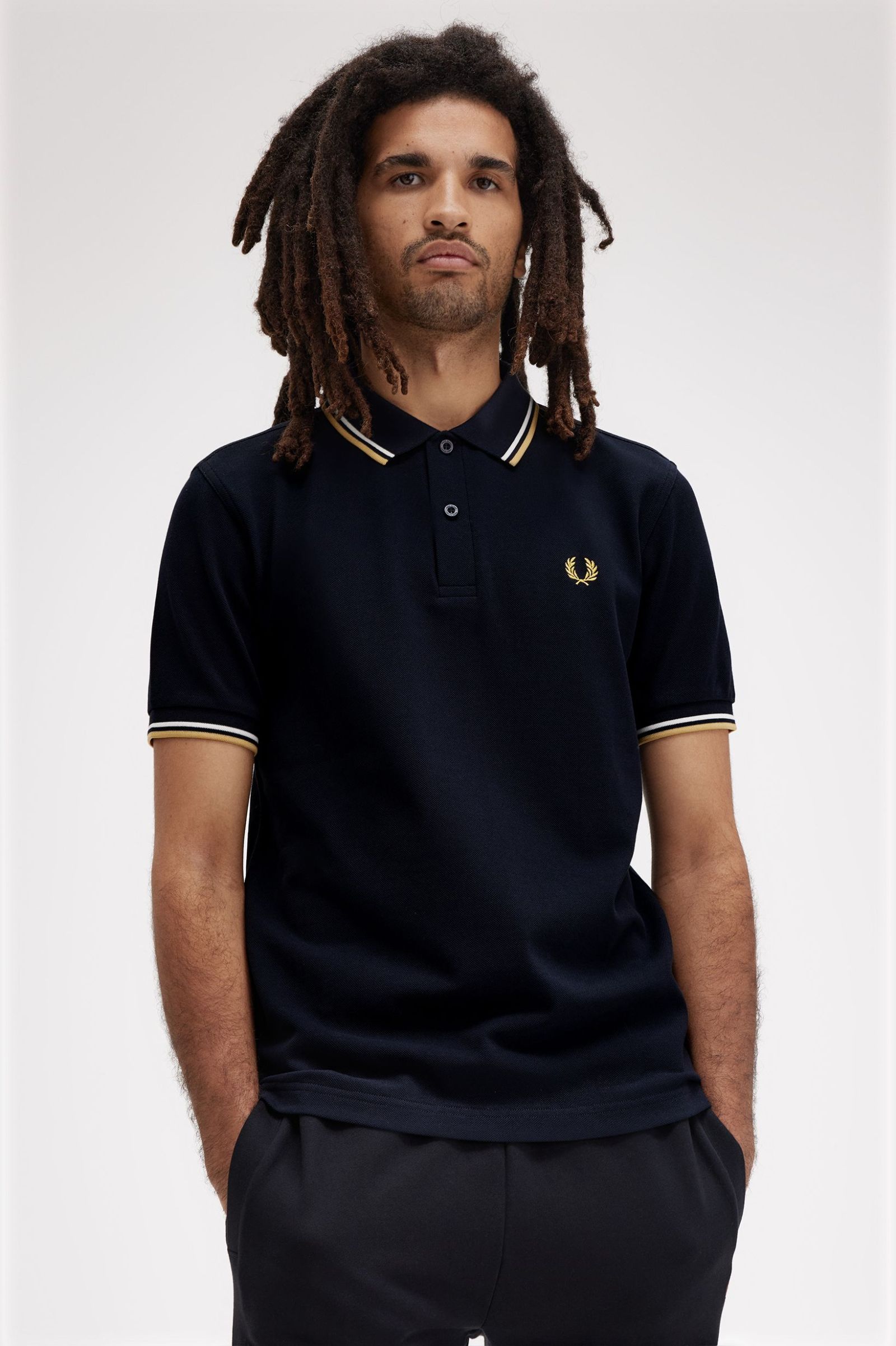THE SHIRT (Navy Blue / Ecru / Honeycomb)