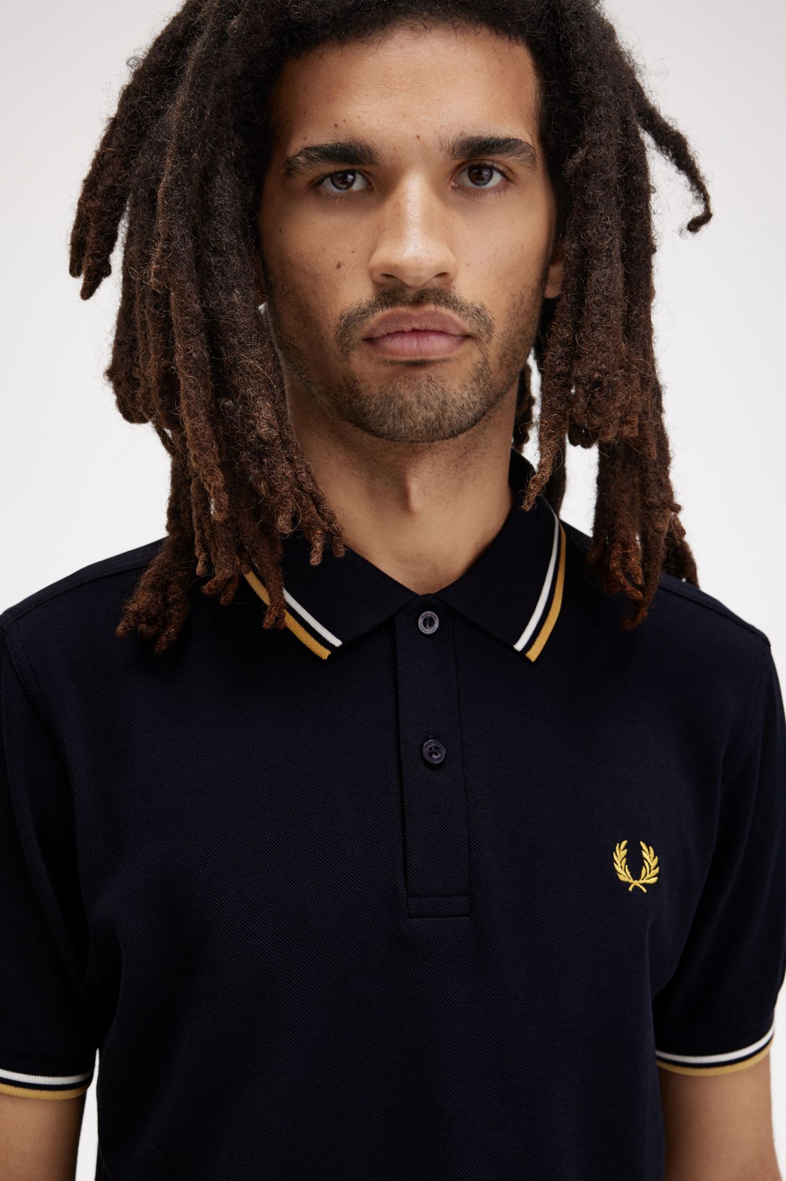 THE SHIRT (Navy Blue / Ecru / Honeycomb)