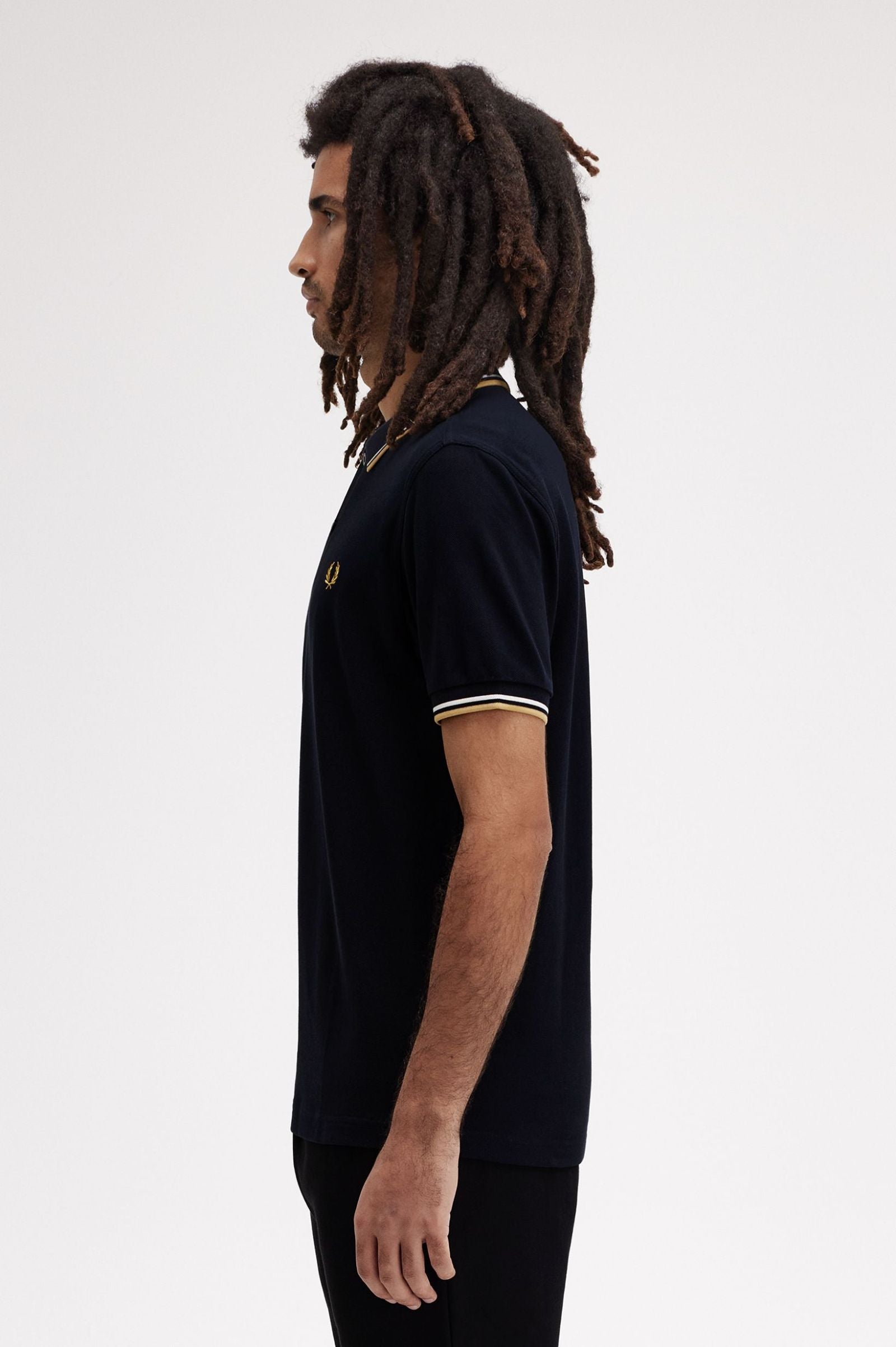 THE SHIRT (Navy Blue / Ecru / Honeycomb)