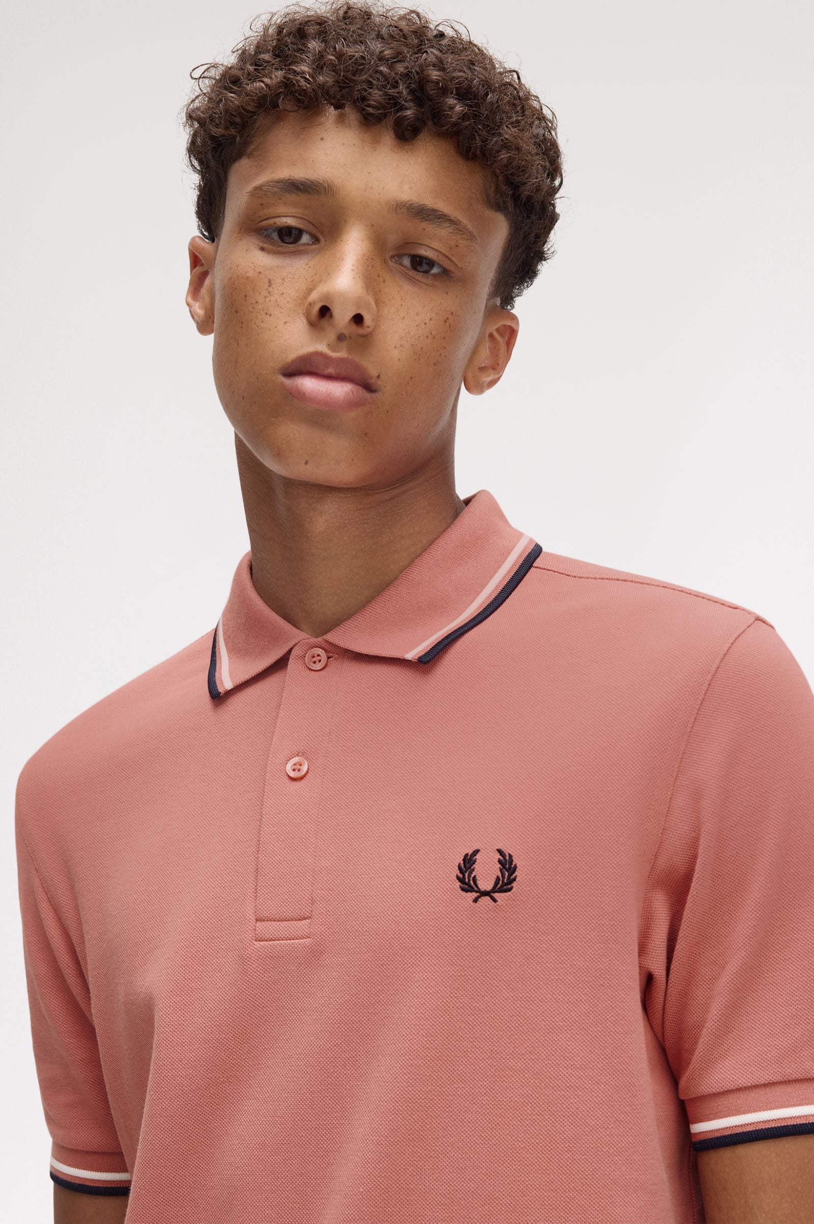 THE SHIRT (Putty Pink / Raw / Navy Blue)