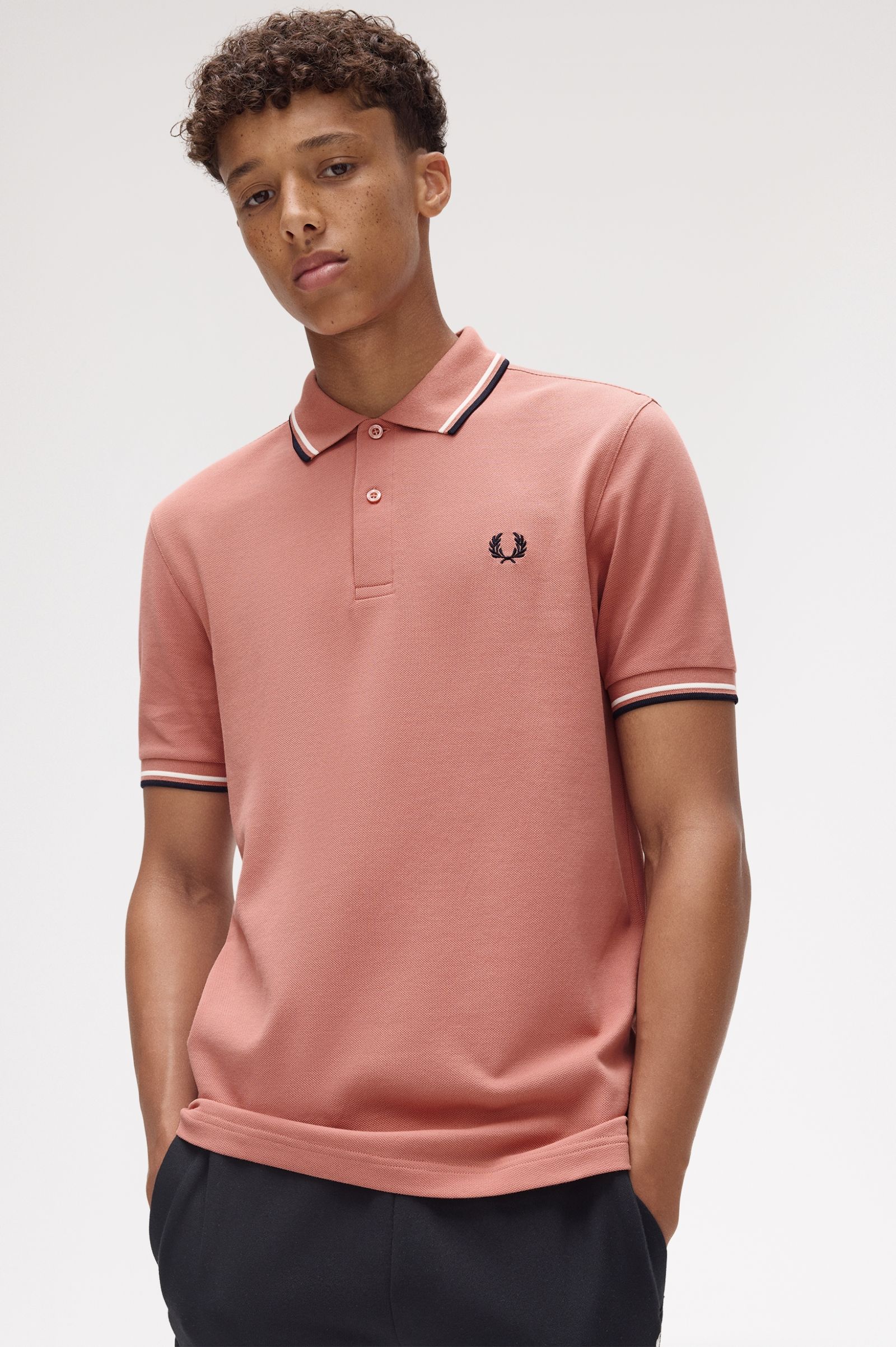 THE SHIRT (Putty Pink / Raw / Navy Blue)