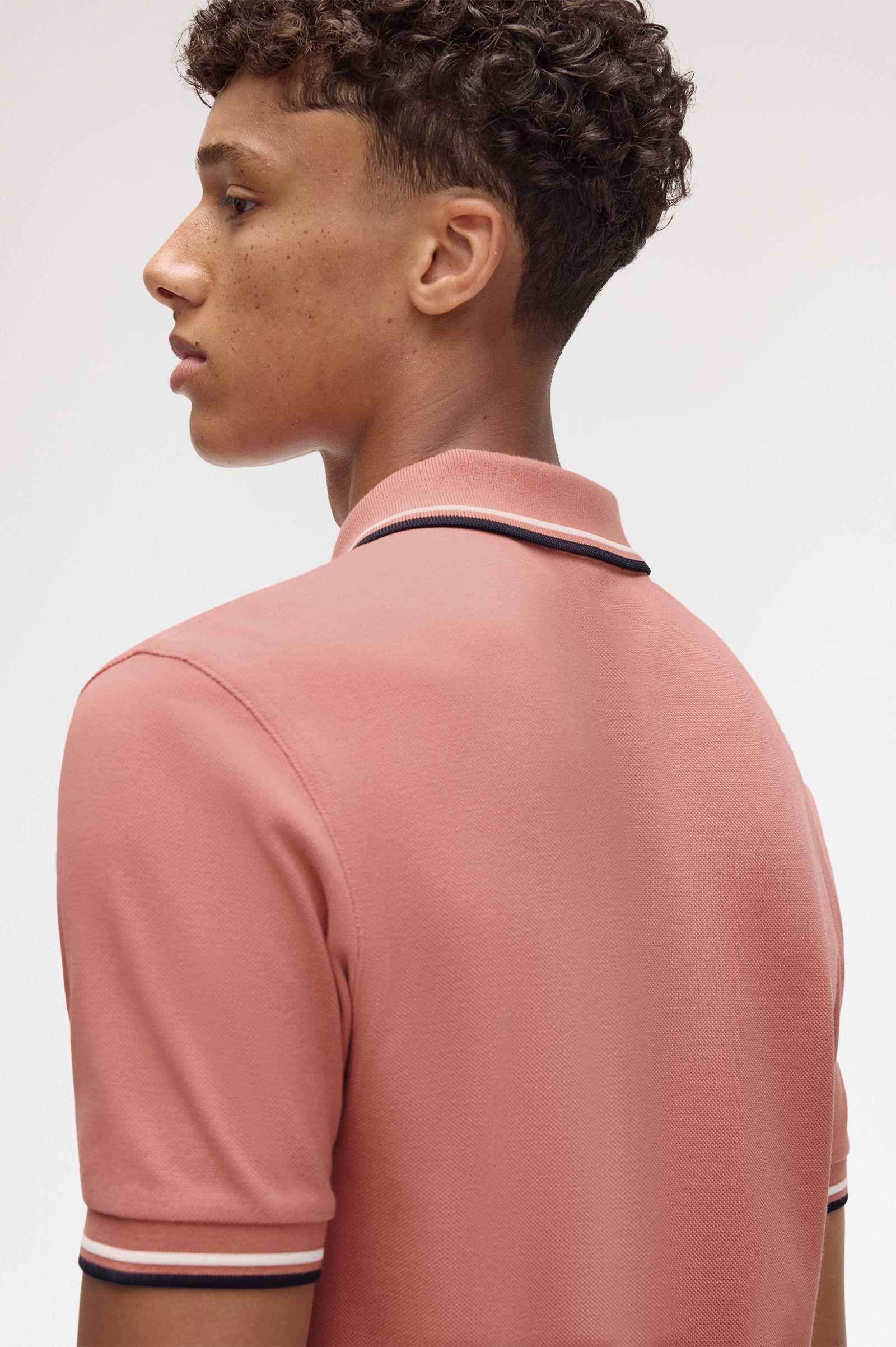 THE SHIRT (Putty Pink / Raw / Navy Blue)
