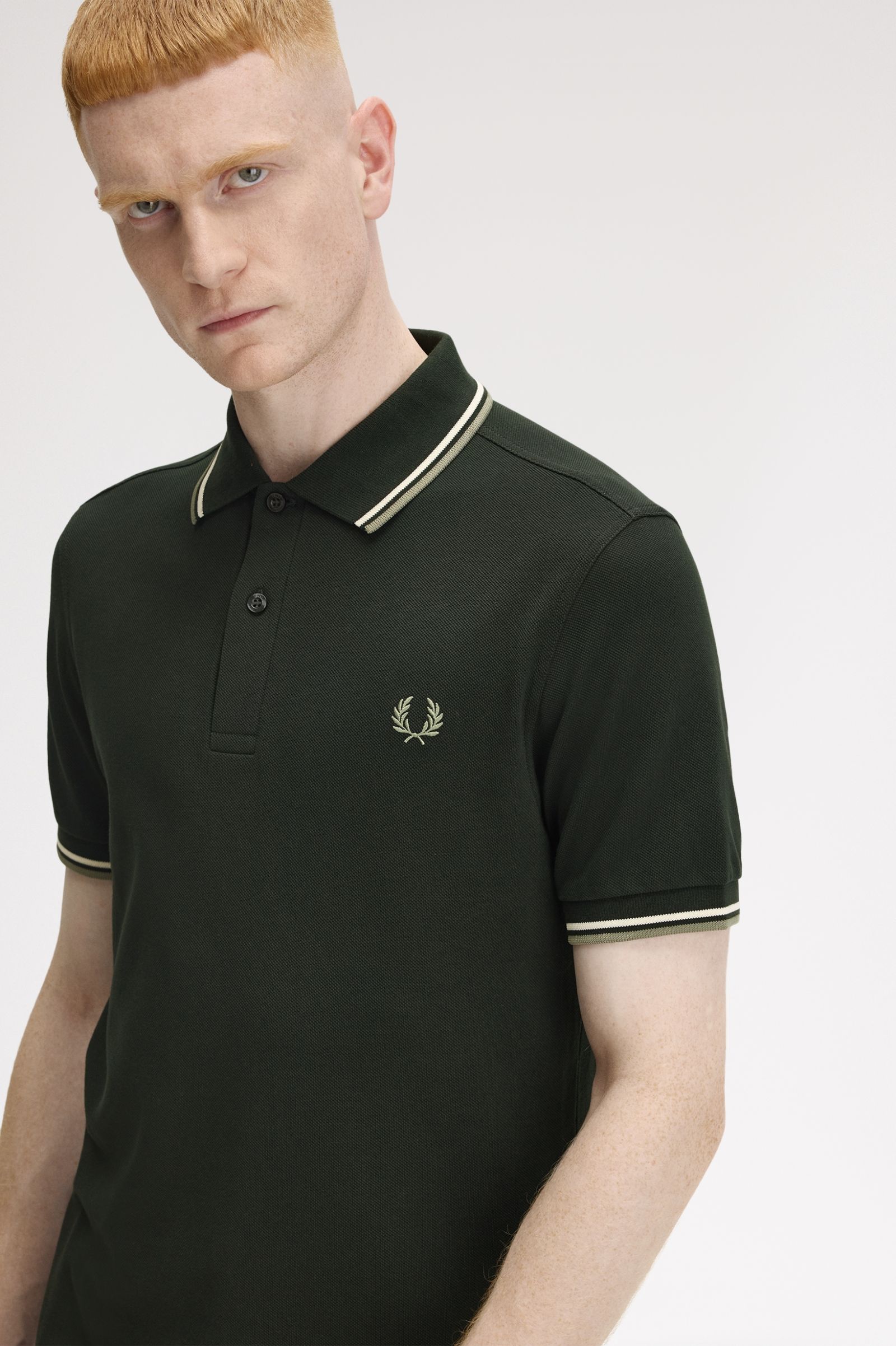 THE SHIRT (Midnight Green / Light Ecru / Mint Olive Green)
