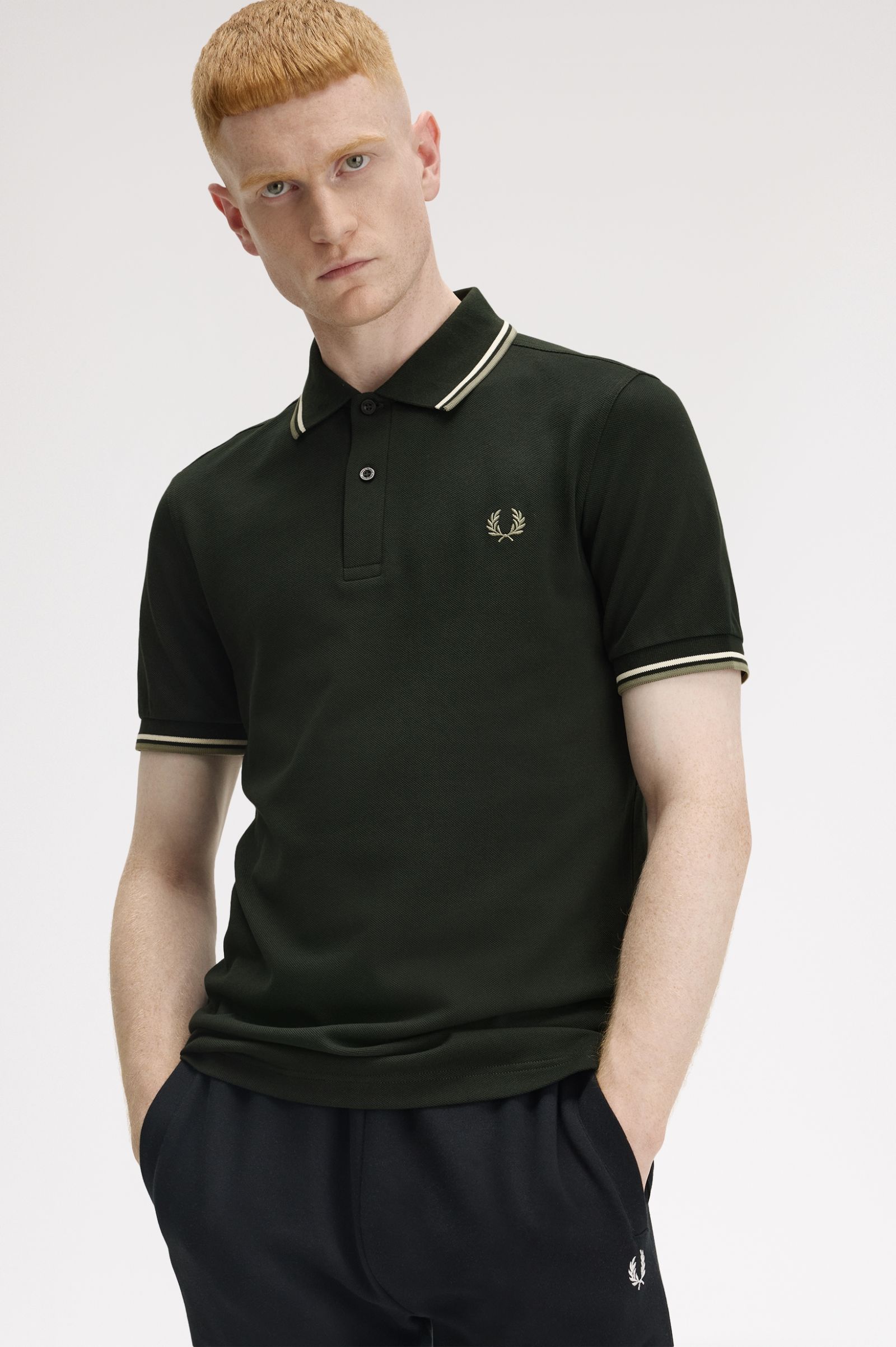 THE SHIRT (Midnight Green / Light Ecru / Mint Olive Green)
