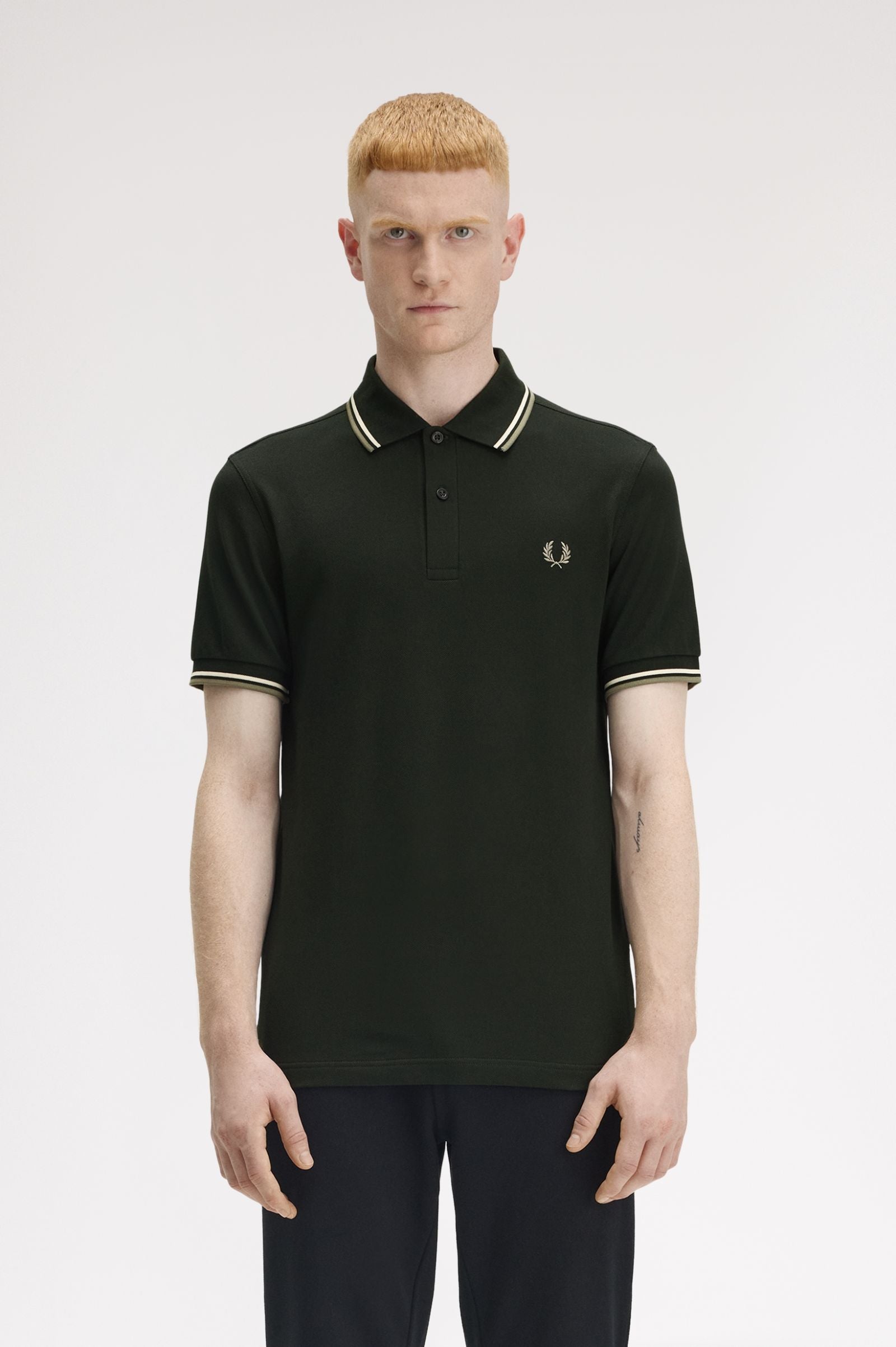 THE SHIRT (Midnight Green / Light Ecru / Mint Olive Green)
