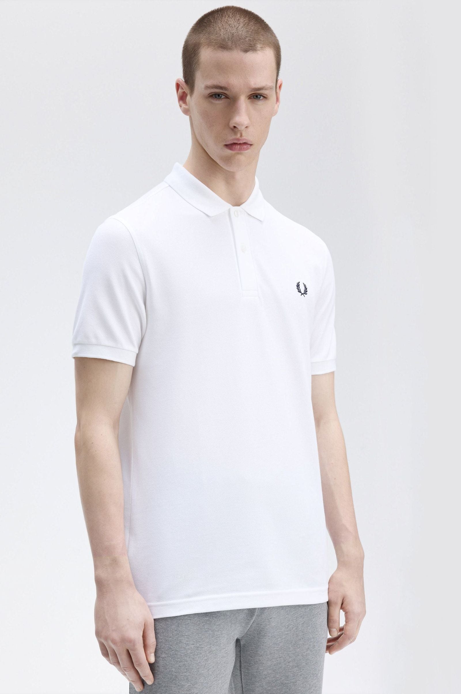 THE SHIRT (White / Navy Blue)
