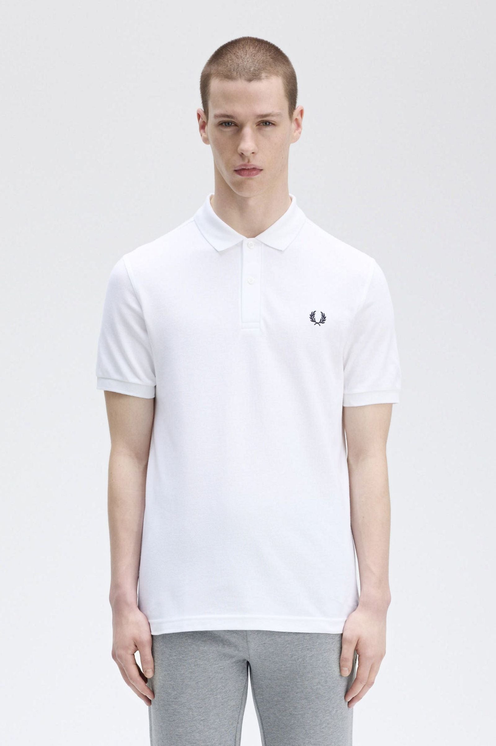 THE SHIRT (White / Navy Blue)