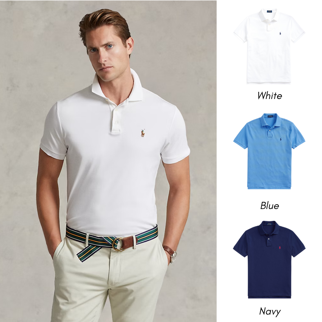 Classic Fit Cotton Polo Shirt - Buy 1, Get 2 FREE (Delivery Worldwide)