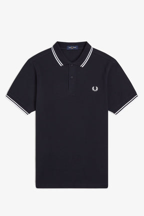 THE SHIRT (Navy Blue / White / White)