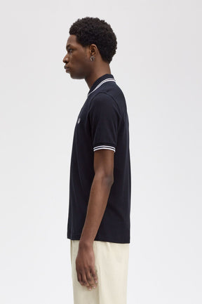 THE SHIRT (Navy Blue / White / White)