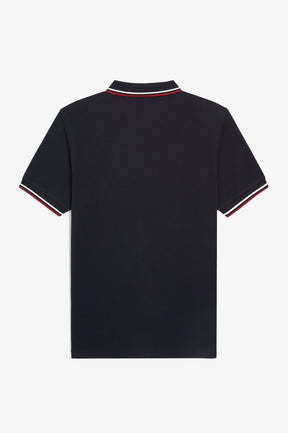 THE SHIRT (Navy Blue / Snow White / Burnt Red)