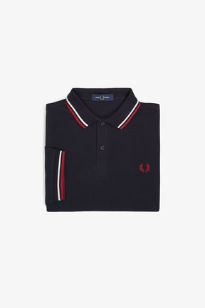 THE SHIRT (Navy Blue / Snow White / Burnt Red)