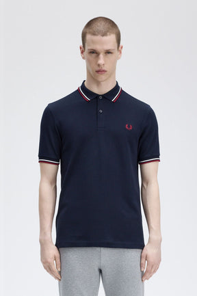 THE SHIRT (Navy Blue / Snow White / Burnt Red)