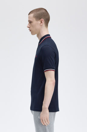 THE SHIRT (Navy Blue / Snow White / Burnt Red)