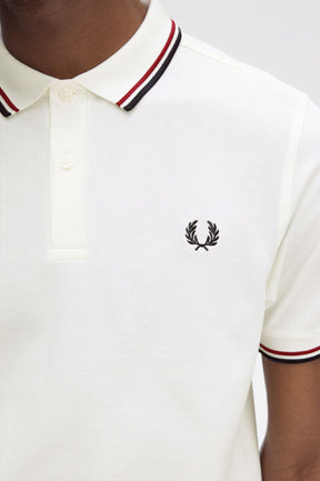 THE SHIRT (Snow White / Burnt Red / Navy Blue)