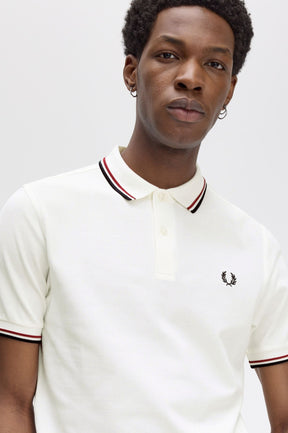 THE SHIRT (Snow White / Burnt Red / Navy Blue)