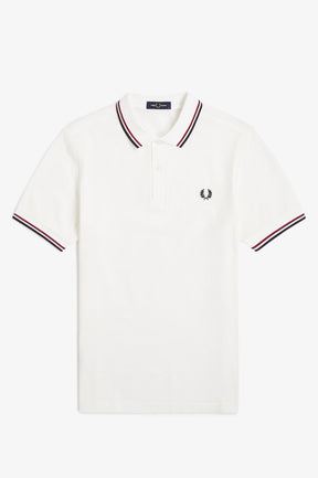 THE SHIRT (Snow White / Burnt Red / Navy Blue)