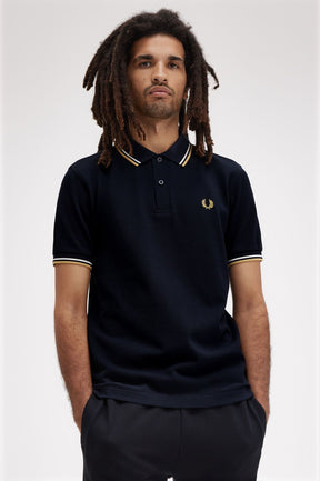 THE SHIRT (Navy Blue / Ecru / Honeycomb)
